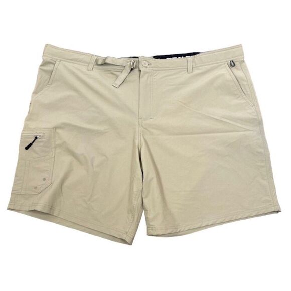 REALTREE Fishing Men's Hybrid Performance shorts Tan Khaki Big & Tall Size 3XL - Picture 1 of 8